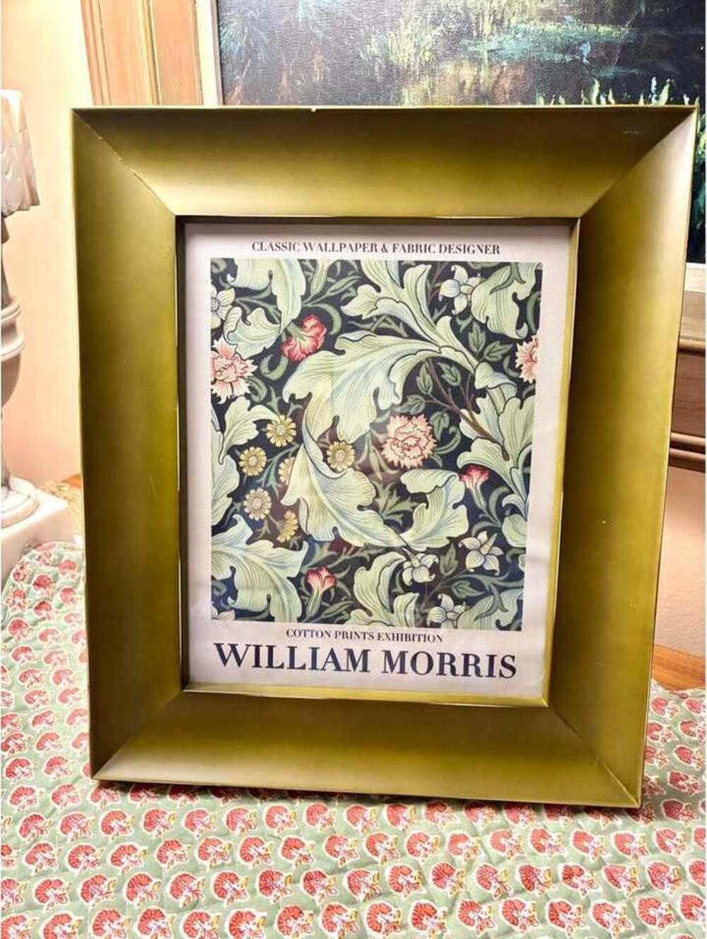 William Morris Cotton Prints Exhibition Framed Art Print